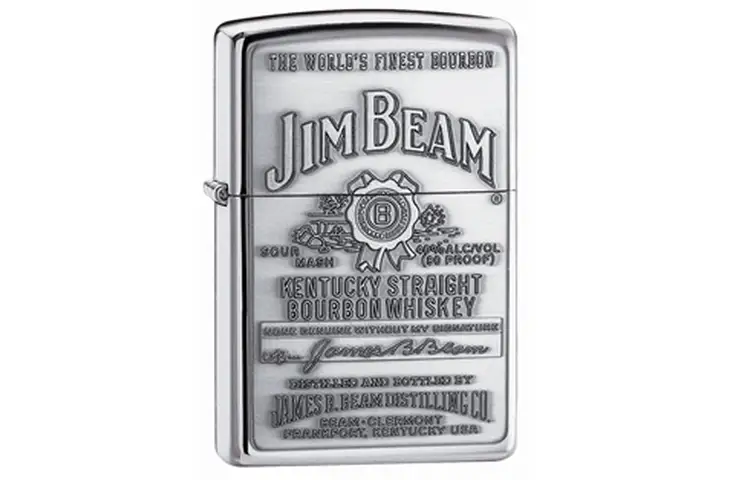 Zippo Jim Beam Classic Style Emblem Lighter — 2 models